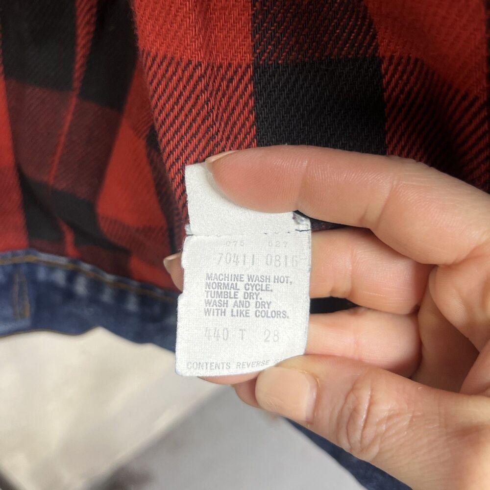 Levi's Indigo Denim Varsity Jacket - image 8